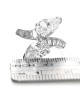 GIA Certified Pear Cut Diamond Bypass Ring in Platinum